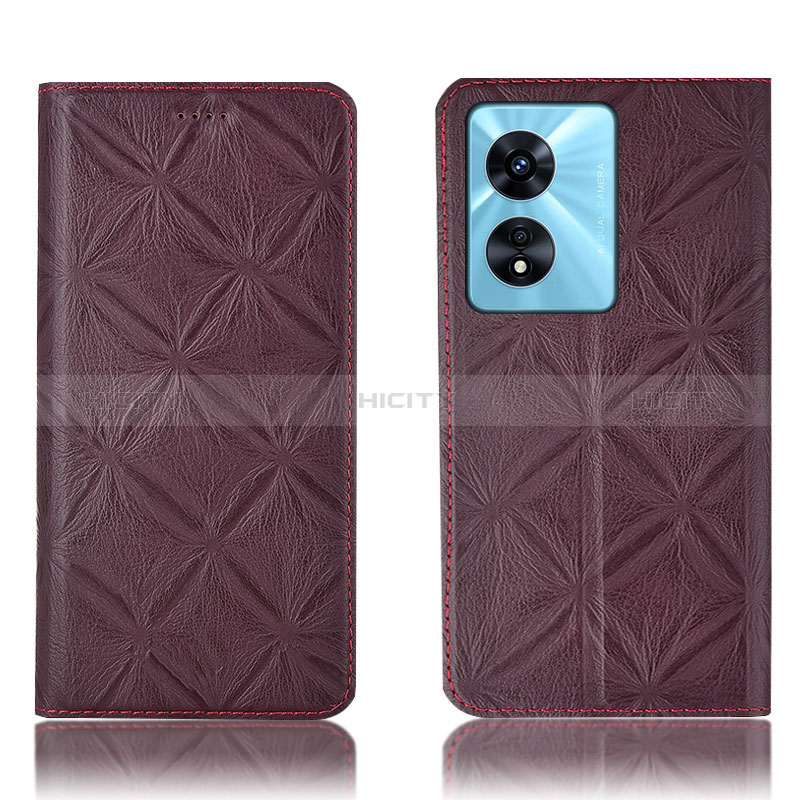 Funda de Cuero Cartera con Soporte Carcasa H19P para Oppo A58x 5G