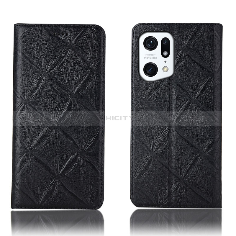 Funda de Cuero Cartera con Soporte Carcasa H19P para Oppo Find X5 5G