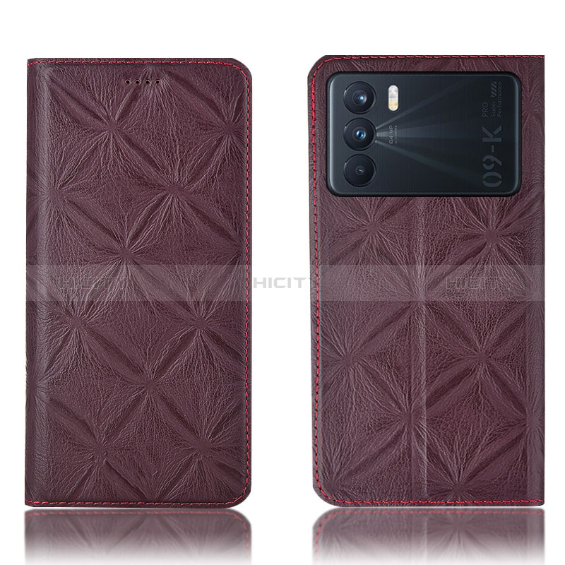 Funda de Cuero Cartera con Soporte Carcasa H19P para Oppo K9 Pro 5G