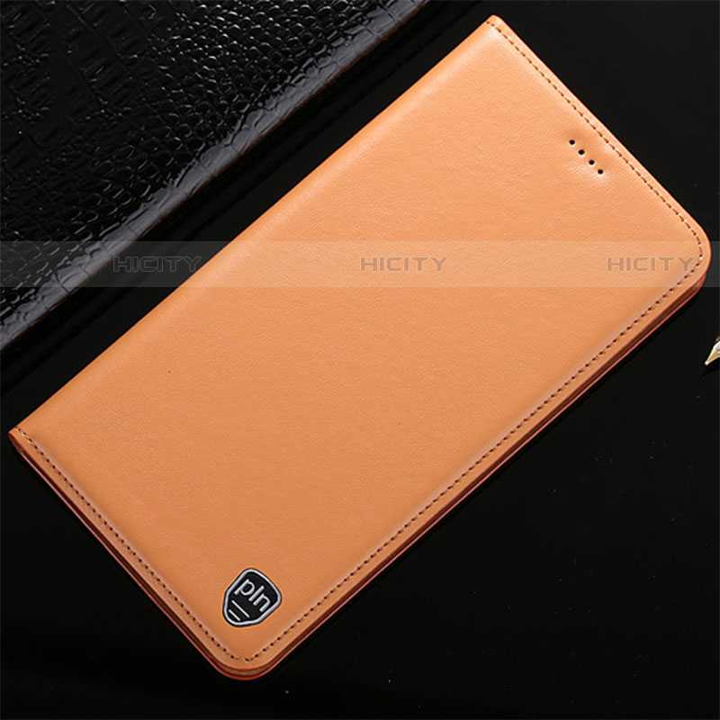 Funda de Cuero Cartera con Soporte Carcasa H20P para Vivo iQOO 9 5G Naranja