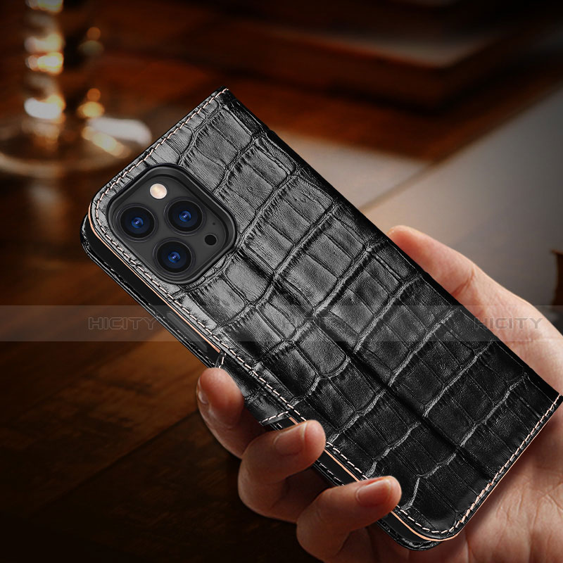 Funda de Cuero Cartera con Soporte Carcasa H21 para Apple iPhone 13 Pro Max