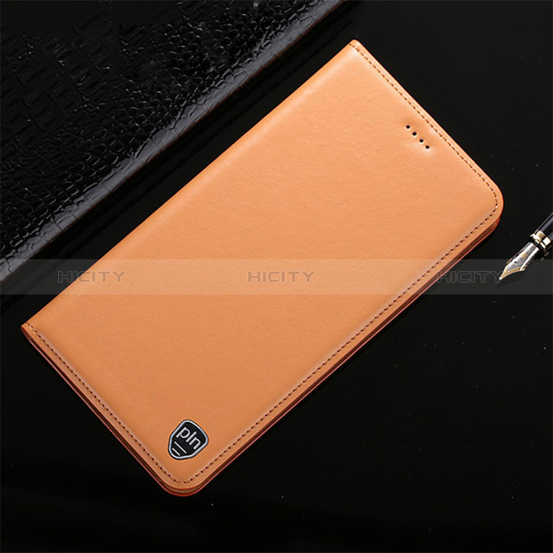 Funda de Cuero Cartera con Soporte Carcasa H21P para Apple iPhone 11 Pro Naranja