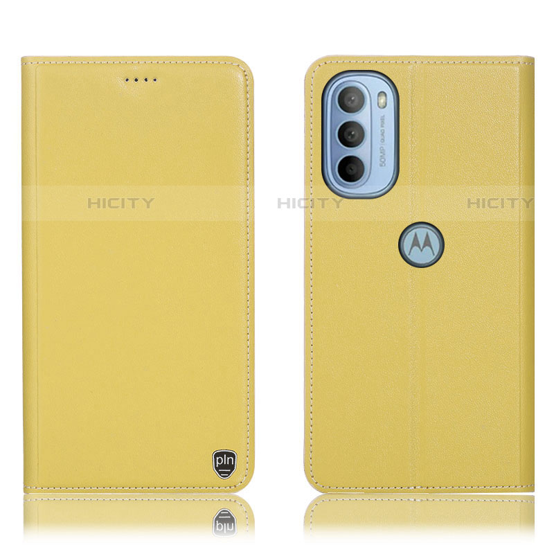 Funda de Cuero Cartera con Soporte Carcasa H21P para Motorola Moto G31