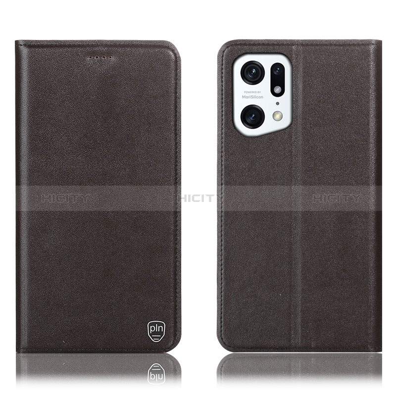 Funda de Cuero Cartera con Soporte Carcasa H21P para Oppo Find X5 5G