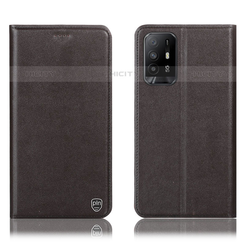 Funda de Cuero Cartera con Soporte Carcasa H21P para Oppo Reno5 Z 5G