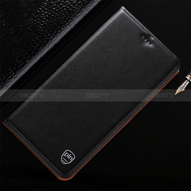 Funda de Cuero Cartera con Soporte Carcasa H21P para Samsung Galaxy M21 Negro