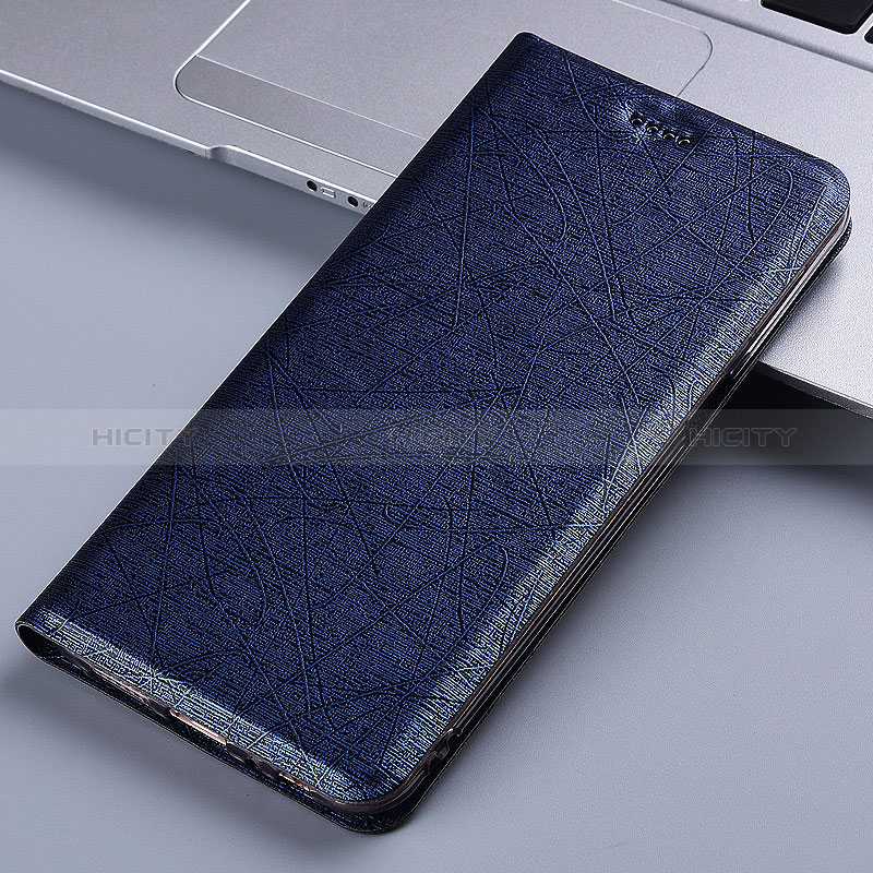 Funda de Cuero Cartera con Soporte Carcasa H22P para Apple iPhone 12 Azul