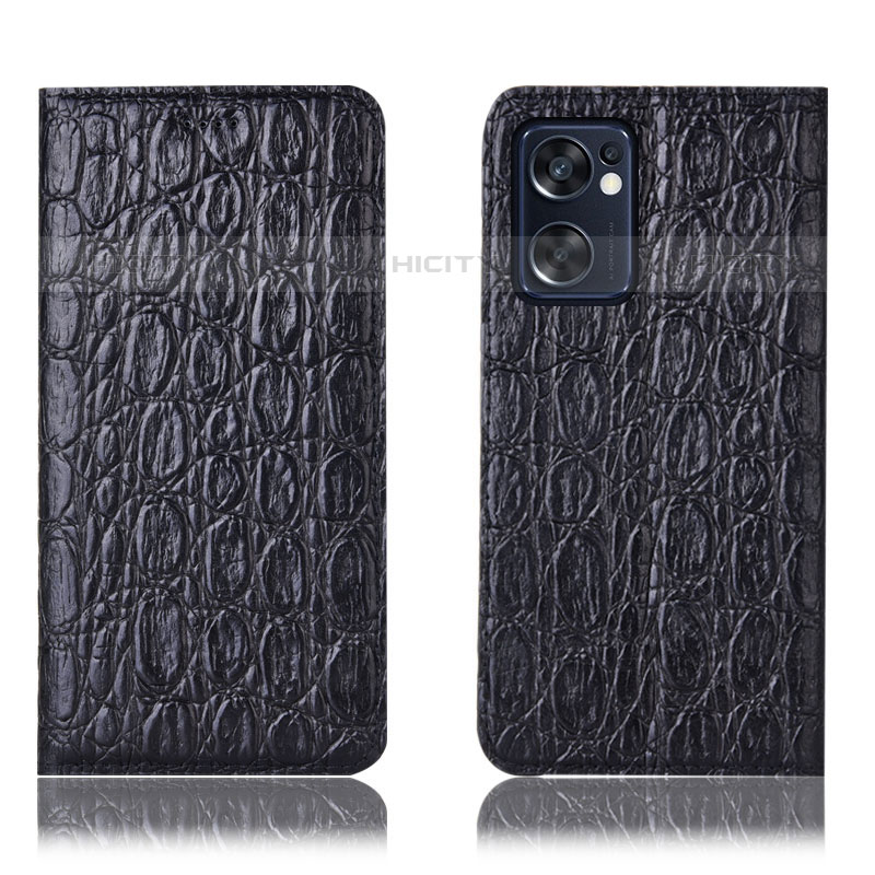 Funda de Cuero Cartera con Soporte Carcasa H22P para Oppo Reno7 SE 5G