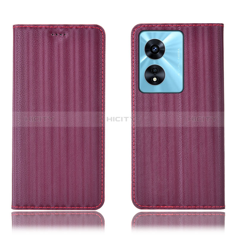 Funda de Cuero Cartera con Soporte Carcasa H23P para Oppo A97 5G