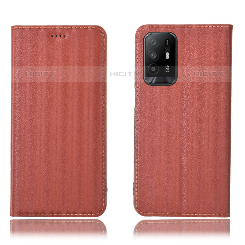 Funda de Cuero Cartera con Soporte Carcasa H23P para Oppo F19 Pro+ Plus 5G