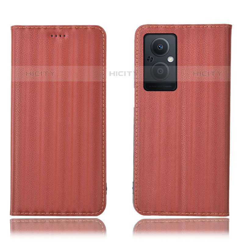 Funda de Cuero Cartera con Soporte Carcasa H23P para Oppo Reno7 Z 5G