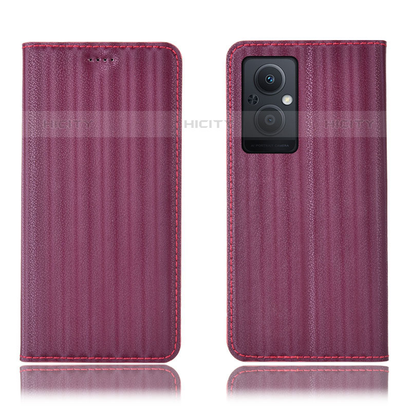 Funda de Cuero Cartera con Soporte Carcasa H23P para Oppo Reno7 Z 5G