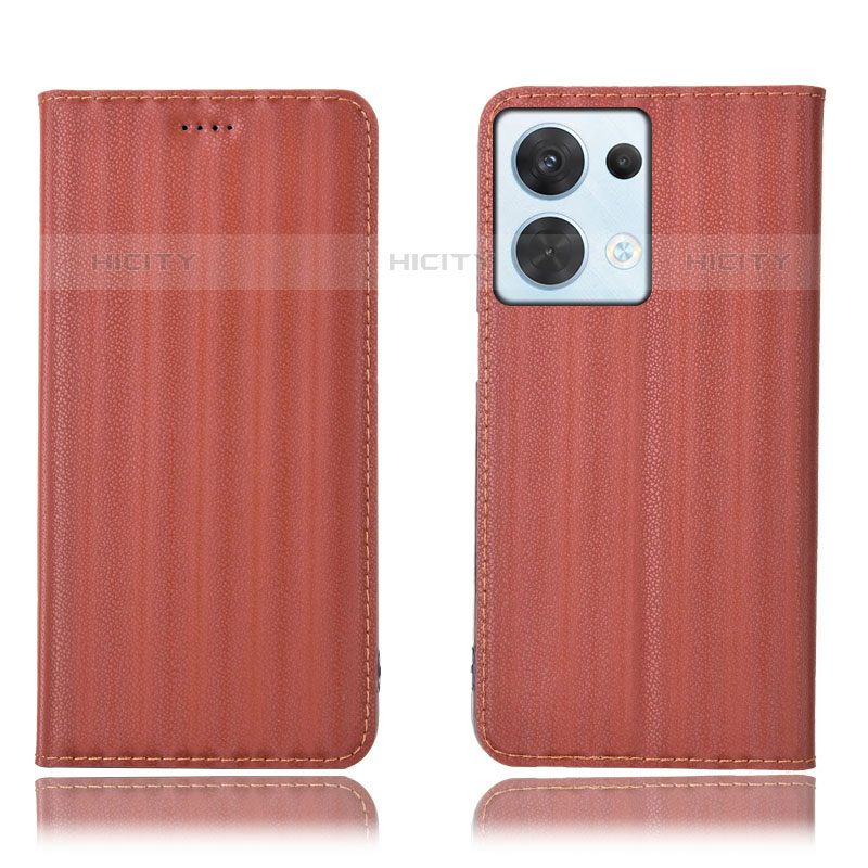 Funda de Cuero Cartera con Soporte Carcasa H23P para Oppo Reno9 5G