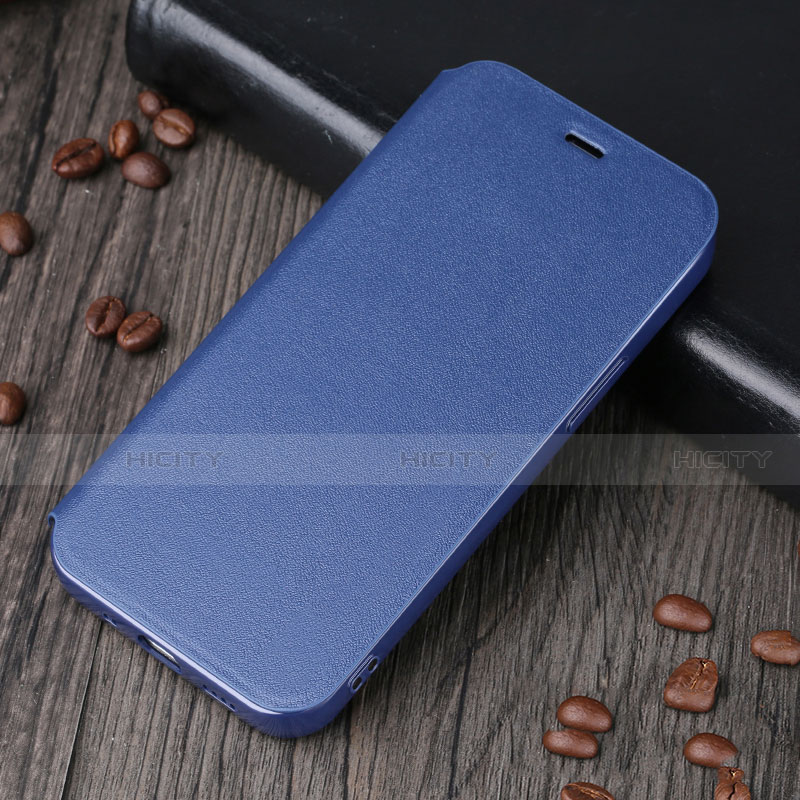 Funda de Cuero Cartera con Soporte Carcasa H25 para Apple iPhone 13 Mini Azul