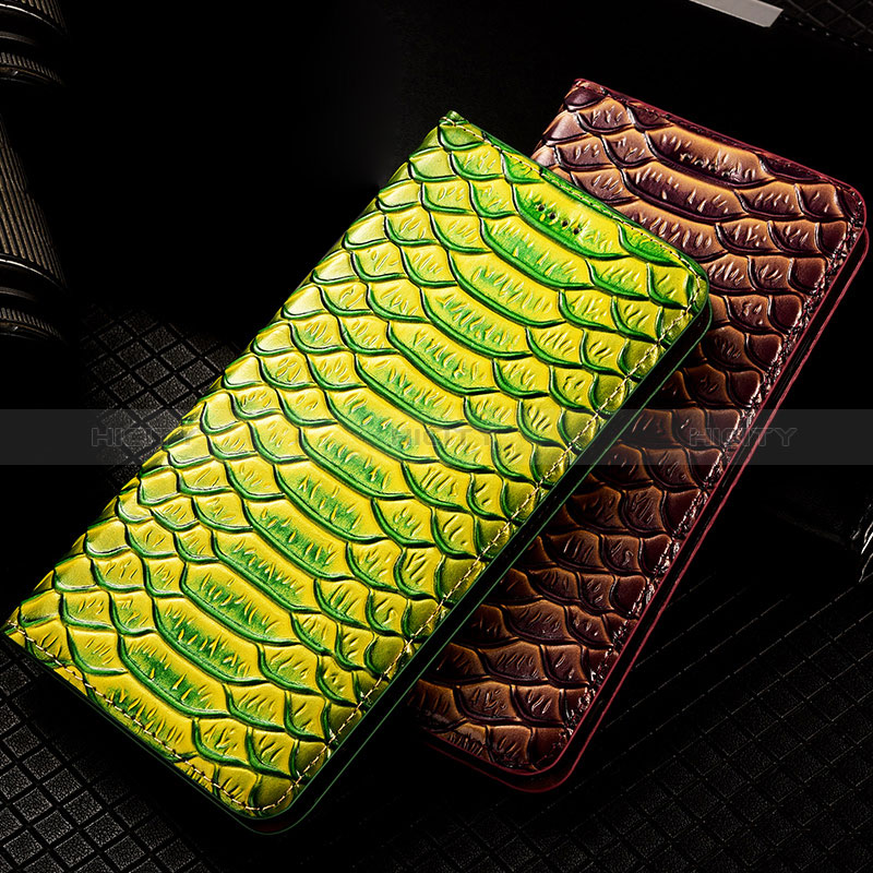 Funda de Cuero Cartera con Soporte Carcasa H25P para Apple iPhone Xs