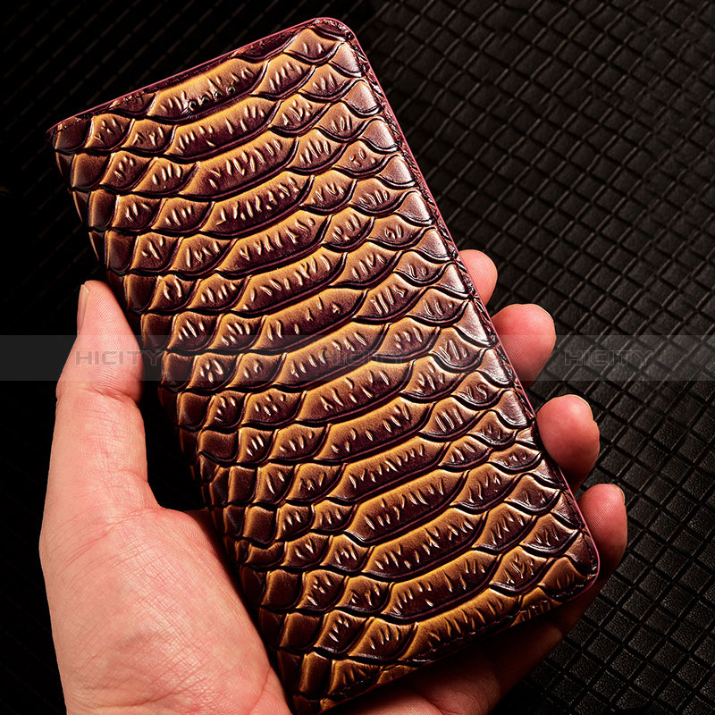 Funda de Cuero Cartera con Soporte Carcasa H25P para Apple iPhone Xs Max