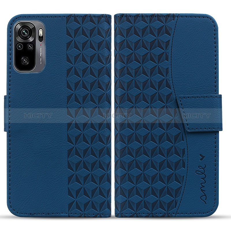 Funda de Cuero Cartera con Soporte Carcasa HF1 para Xiaomi Redmi Note 10 4G