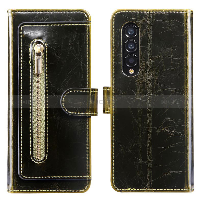 Funda de Cuero Cartera con Soporte Carcasa JDK para Samsung Galaxy Z Fold3 5G