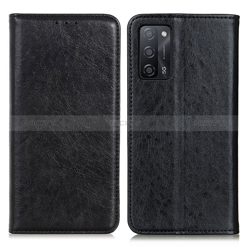 Funda de Cuero Cartera con Soporte Carcasa K01Z para Oppo A56 5G Negro