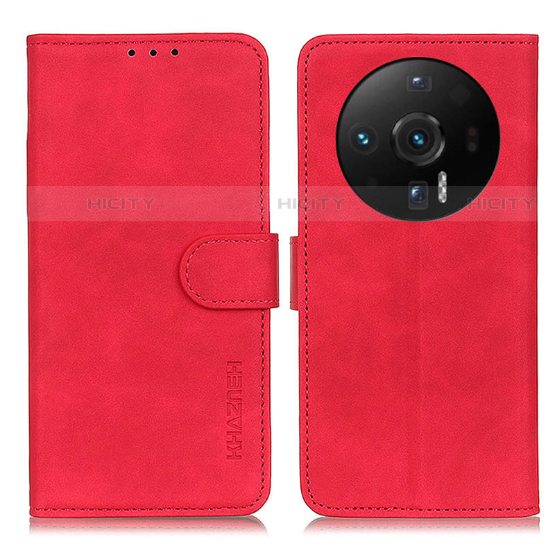 Funda de Cuero Cartera con Soporte Carcasa K01Z para Xiaomi Mi 12 Ultra 5G Rojo