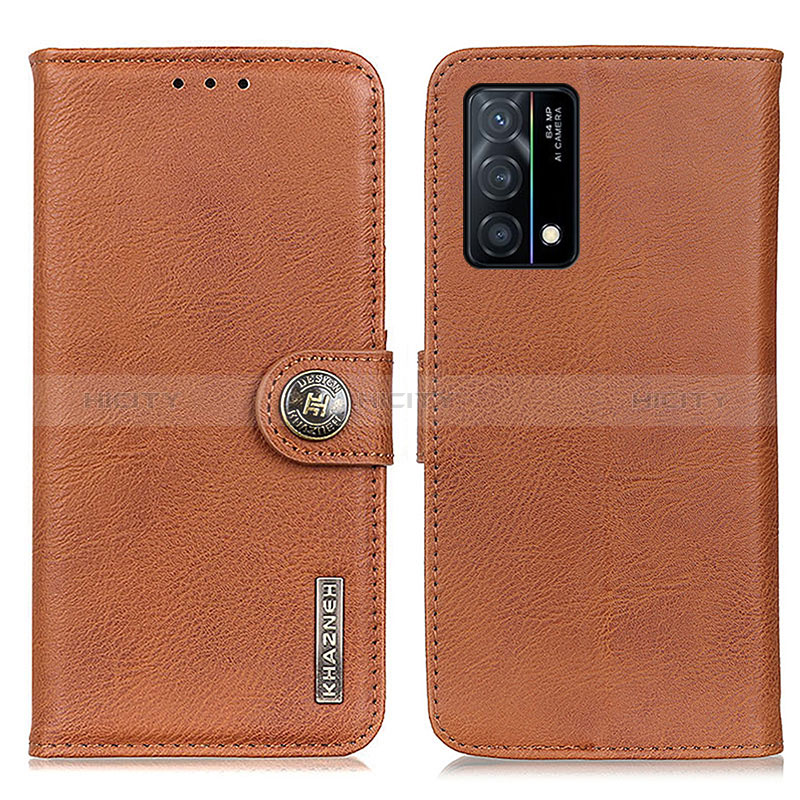 Funda de Cuero Cartera con Soporte Carcasa K02Z para Oppo K9 5G Marron