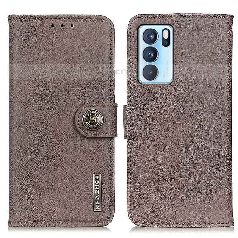 Funda de Cuero Cartera con Soporte Carcasa K02Z para Oppo Reno6 Pro 5G India