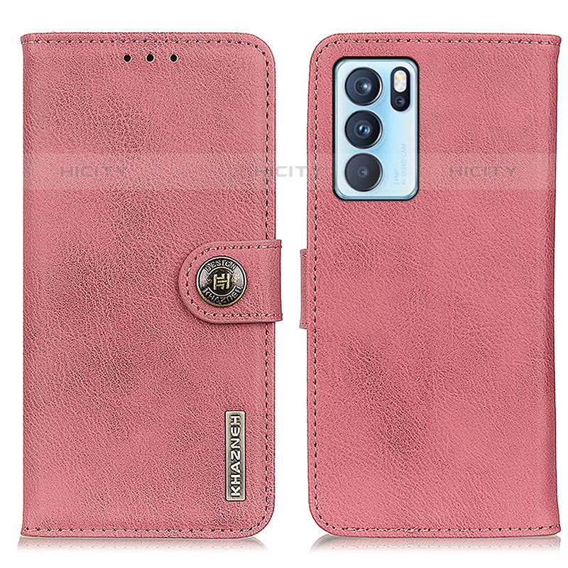 Funda de Cuero Cartera con Soporte Carcasa K02Z para Oppo Reno6 Pro 5G India