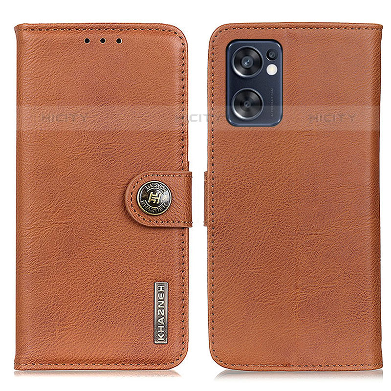 Funda de Cuero Cartera con Soporte Carcasa K02Z para Oppo Reno7 SE 5G