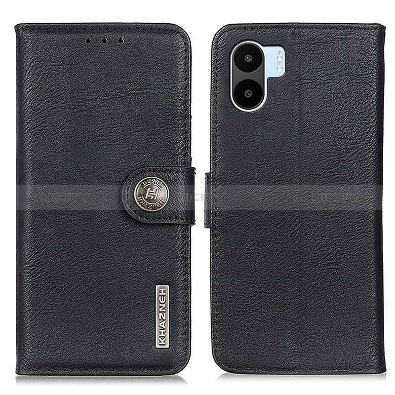 Funda de Cuero Cartera con Soporte Carcasa K02Z para Xiaomi Poco C50 Negro