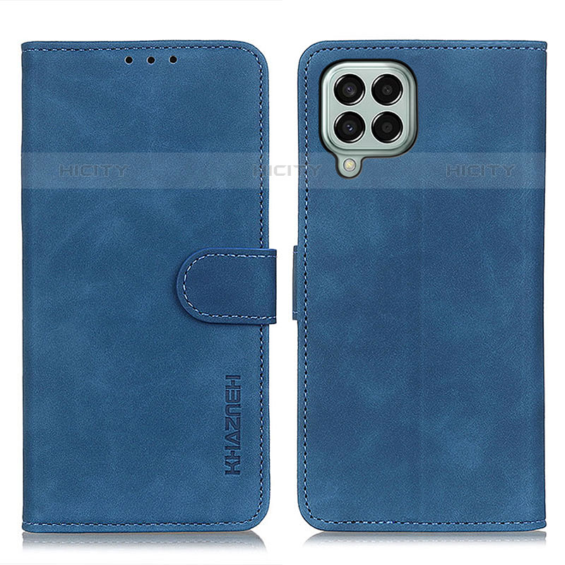 Funda de Cuero Cartera con Soporte Carcasa K03Z para Samsung Galaxy M33 5G Azul