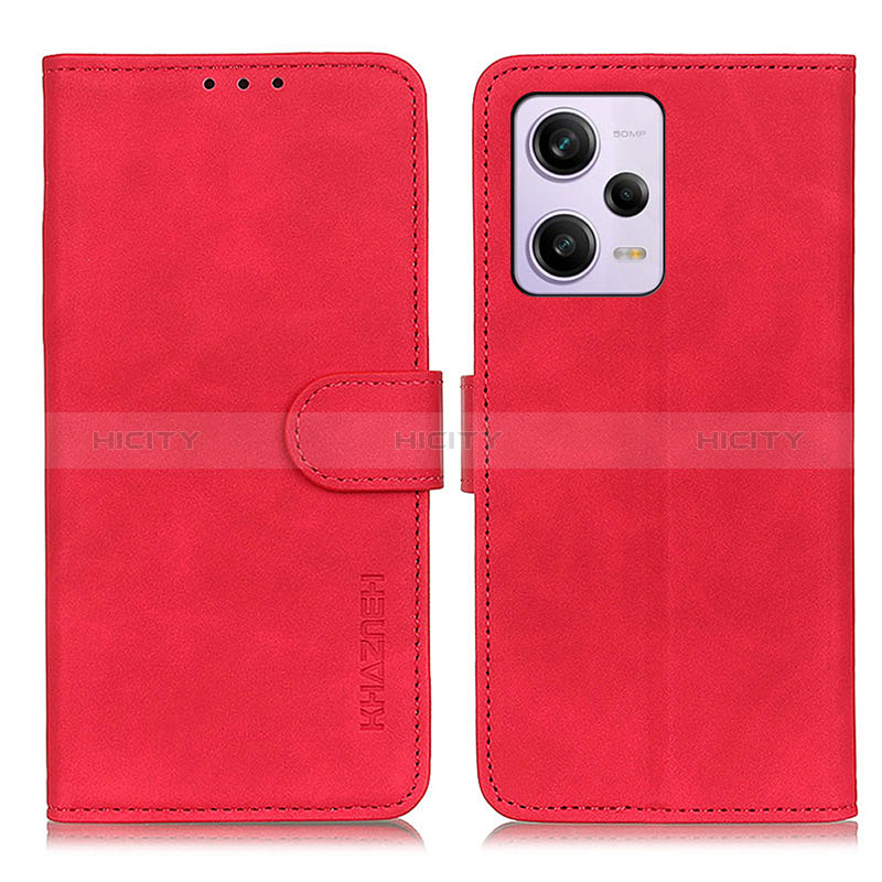 Funda de Cuero Cartera con Soporte Carcasa K03Z para Xiaomi Redmi Note 12 Explorer Rojo