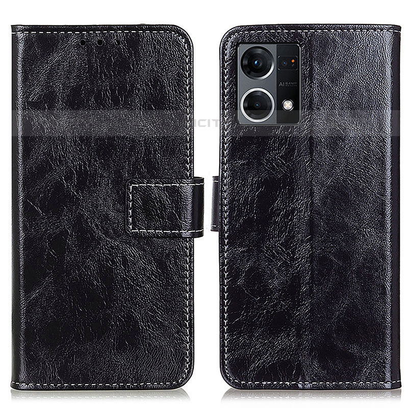 Funda de Cuero Cartera con Soporte Carcasa K04Z para Oppo Reno7 4G