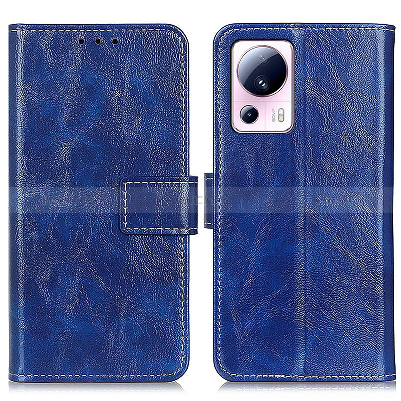 Funda de Cuero Cartera con Soporte Carcasa K04Z para Xiaomi Mi 13 Lite 5G Azul