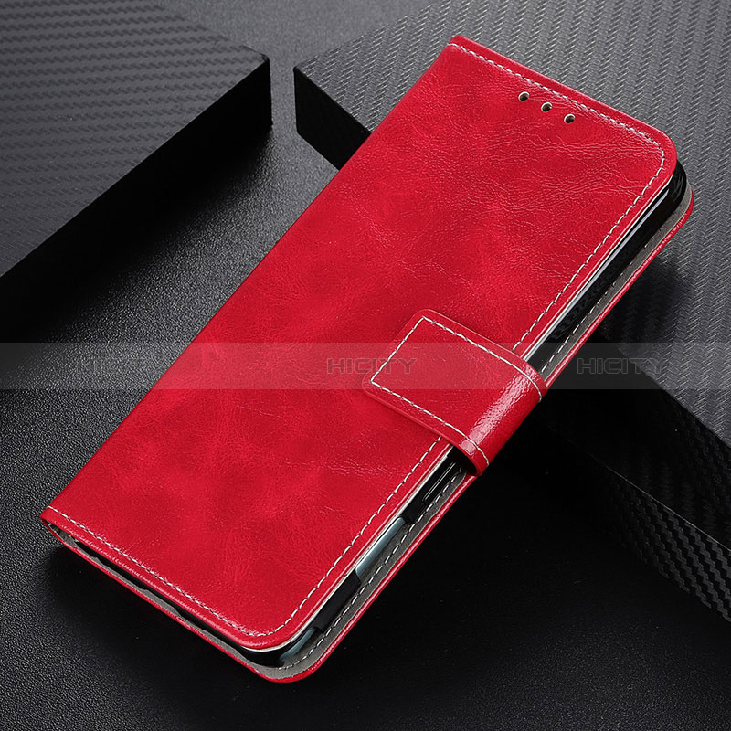 Funda de Cuero Cartera con Soporte Carcasa K04Z para Xiaomi Redmi Note 9T 5G Rojo