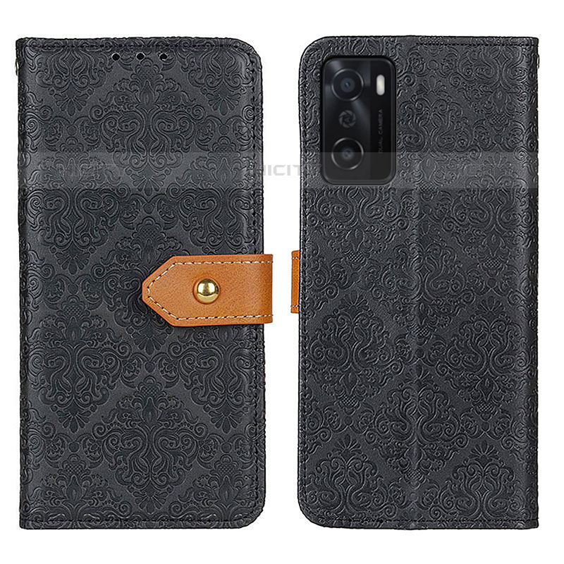 Funda de Cuero Cartera con Soporte Carcasa K05Z para Oppo A55S 5G