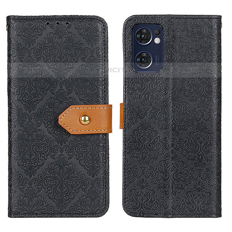 Funda de Cuero Cartera con Soporte Carcasa K05Z para Oppo Reno7 5G