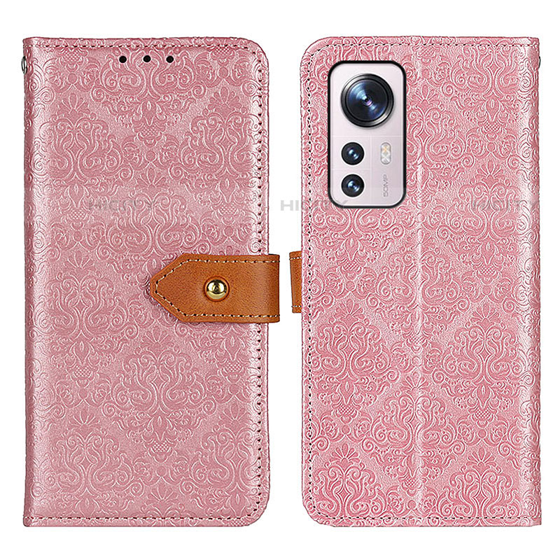 Funda de Cuero Cartera con Soporte Carcasa K05Z para Xiaomi Mi 12 Lite 5G Rosa