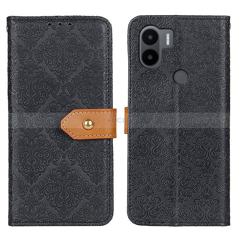 Funda de Cuero Cartera con Soporte Carcasa K05Z para Xiaomi Redmi A1 Plus Negro