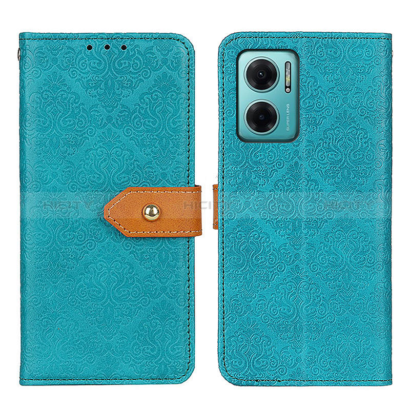 Funda de Cuero Cartera con Soporte Carcasa K05Z para Xiaomi Redmi Note 11E 5G Verde