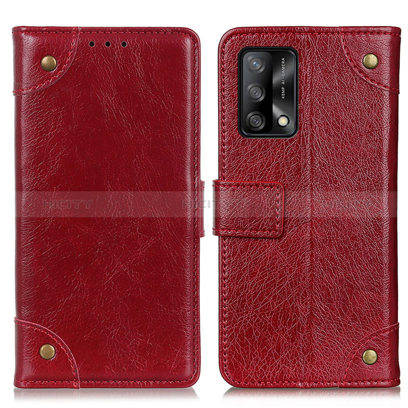 Funda de Cuero Cartera con Soporte Carcasa K06Z para Oppo A95 4G