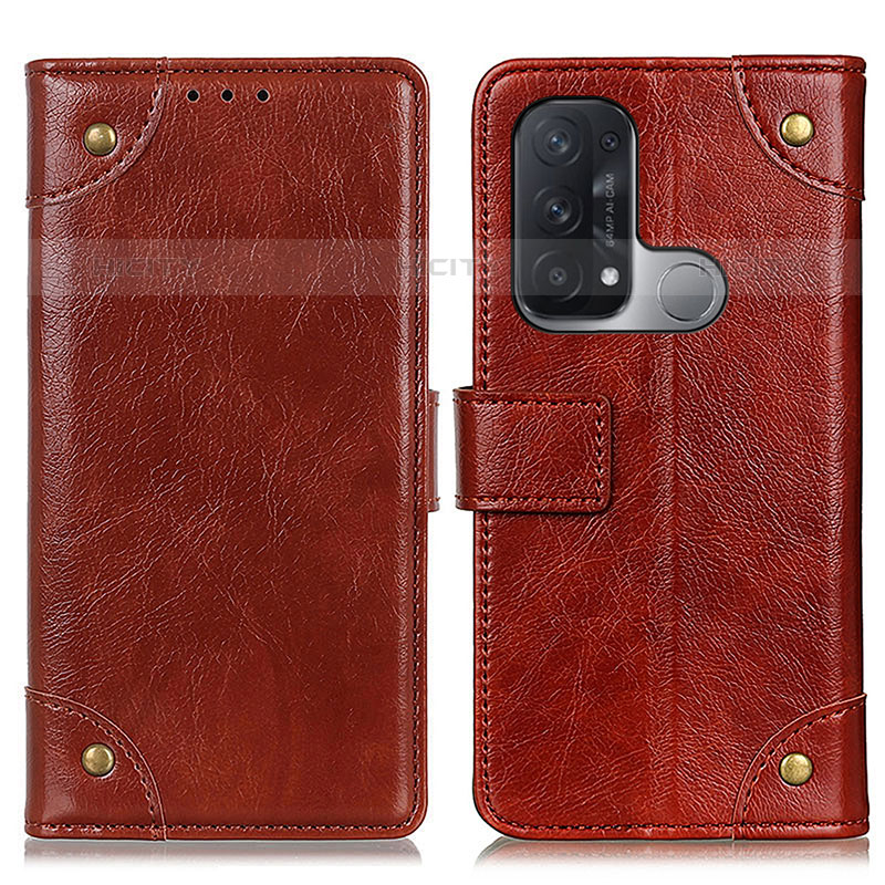 Funda de Cuero Cartera con Soporte Carcasa K06Z para Oppo Reno5 A