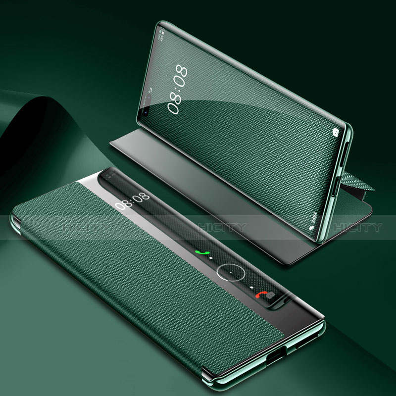 Funda de Cuero Cartera con Soporte Carcasa K07 para Huawei Mate 40 Pro Verde