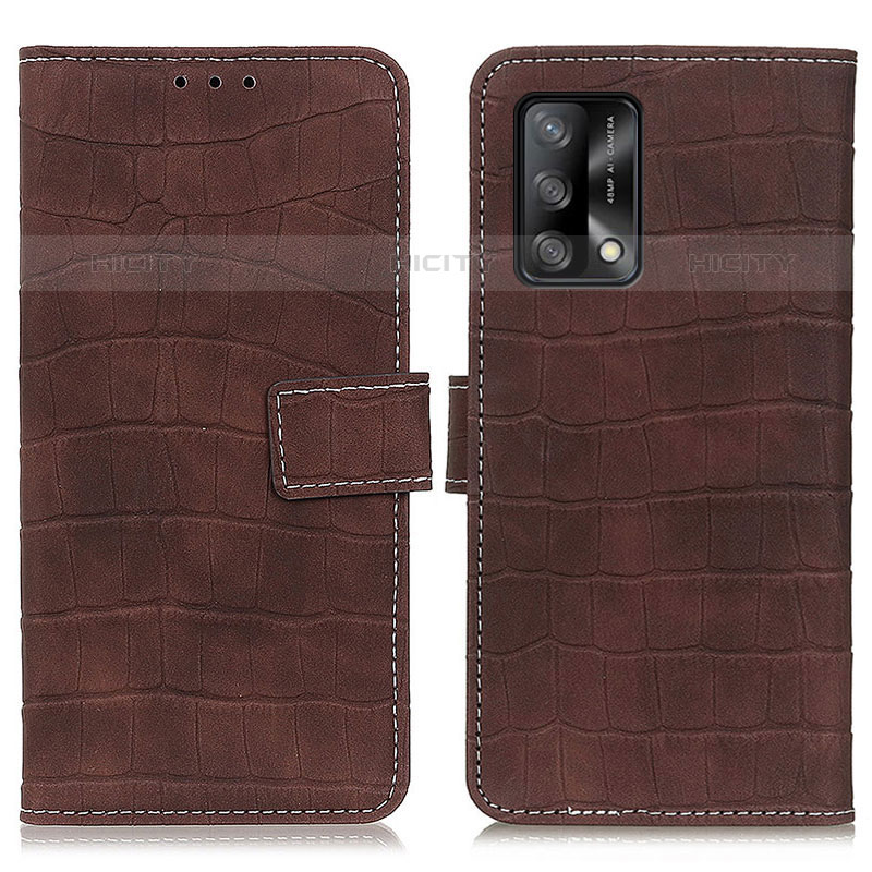 Funda de Cuero Cartera con Soporte Carcasa K07Z para Oppo A74 4G