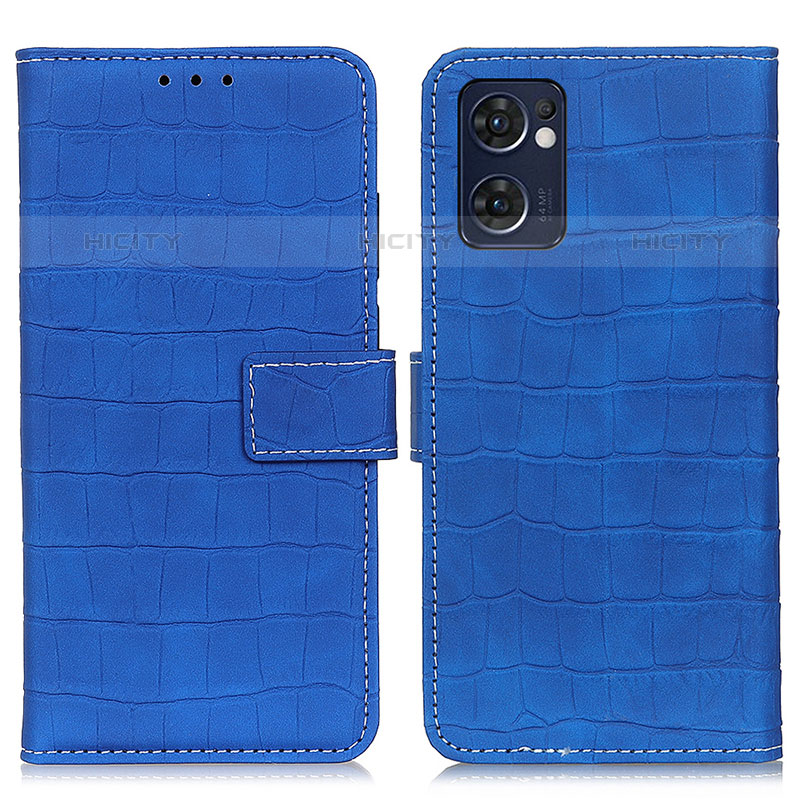 Funda de Cuero Cartera con Soporte Carcasa K07Z para Oppo Reno7 5G