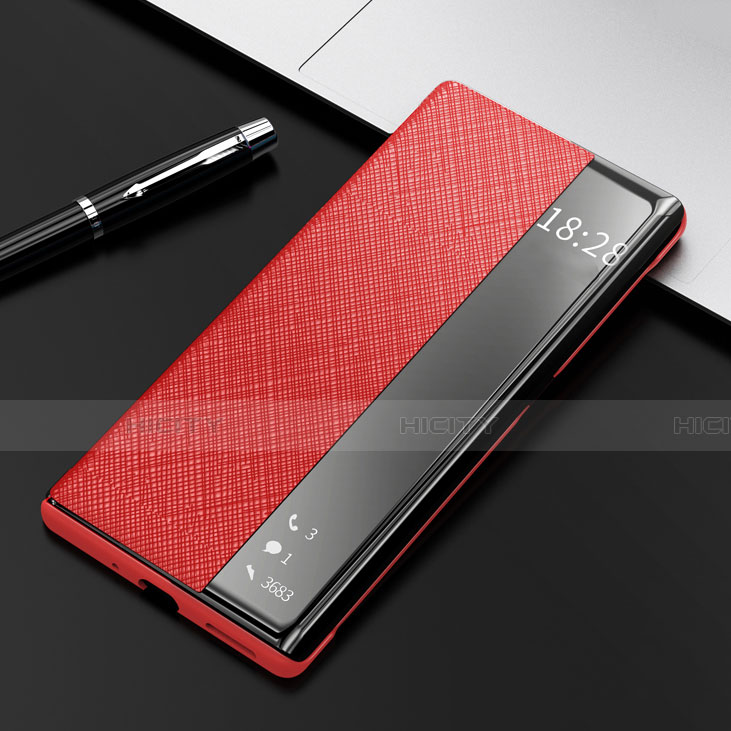Funda de Cuero Cartera con Soporte Carcasa K08 para Huawei Mate 40E Pro 5G Rojo