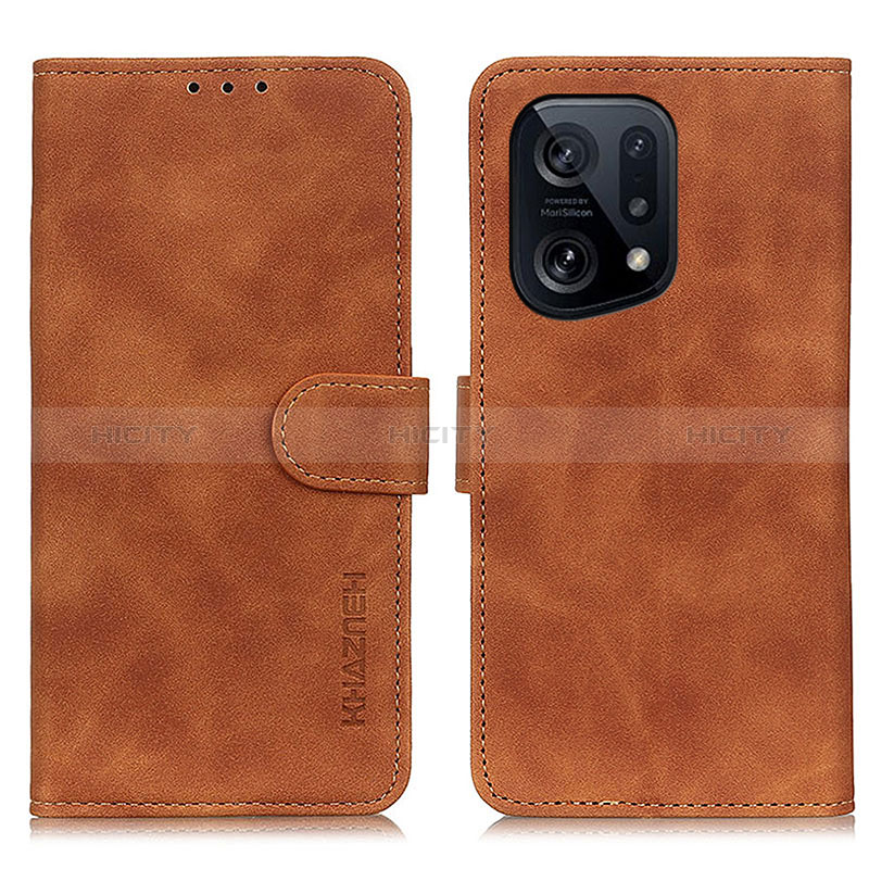 Funda de Cuero Cartera con Soporte Carcasa K09Z para Oppo Find X5 5G