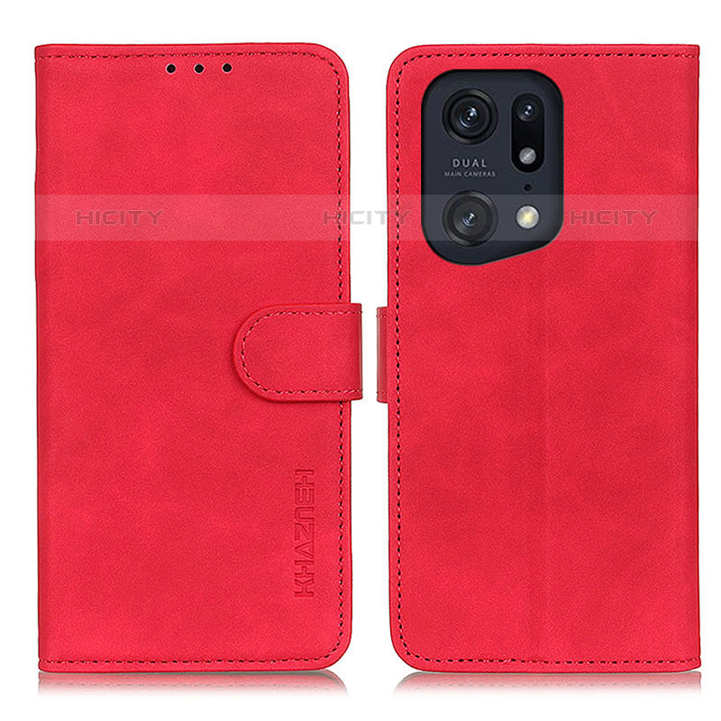 Funda de Cuero Cartera con Soporte Carcasa K09Z para Oppo Find X5 Pro 5G