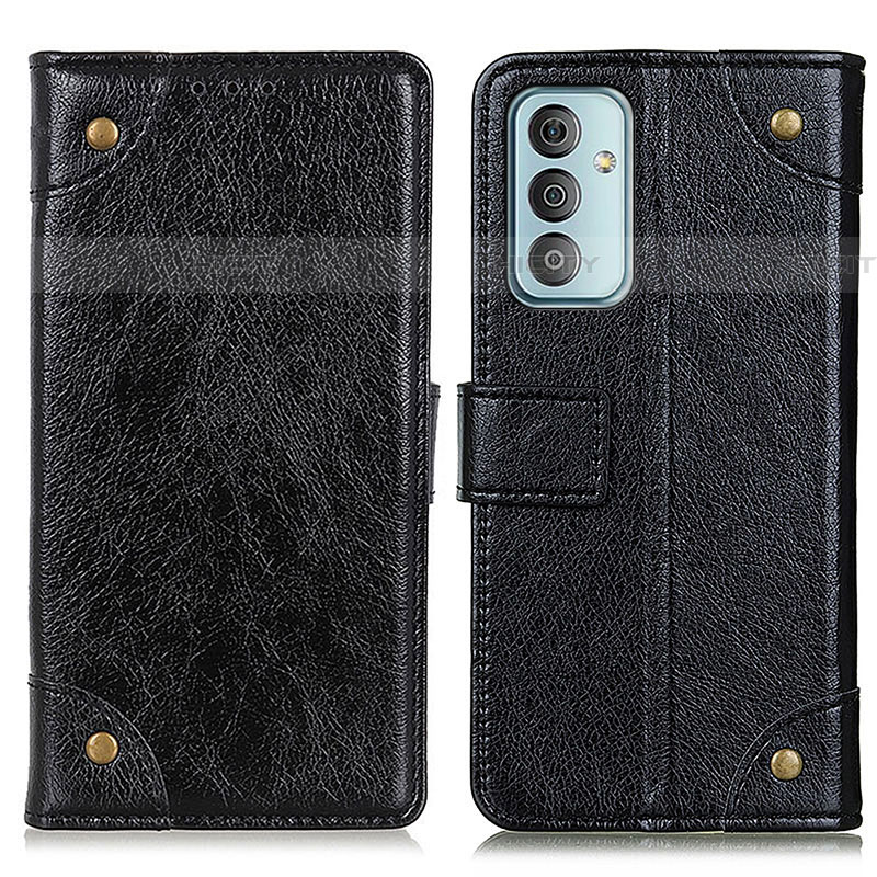 Funda de Cuero Cartera con Soporte Carcasa KZ06 para Samsung Galaxy F23 5G Negro