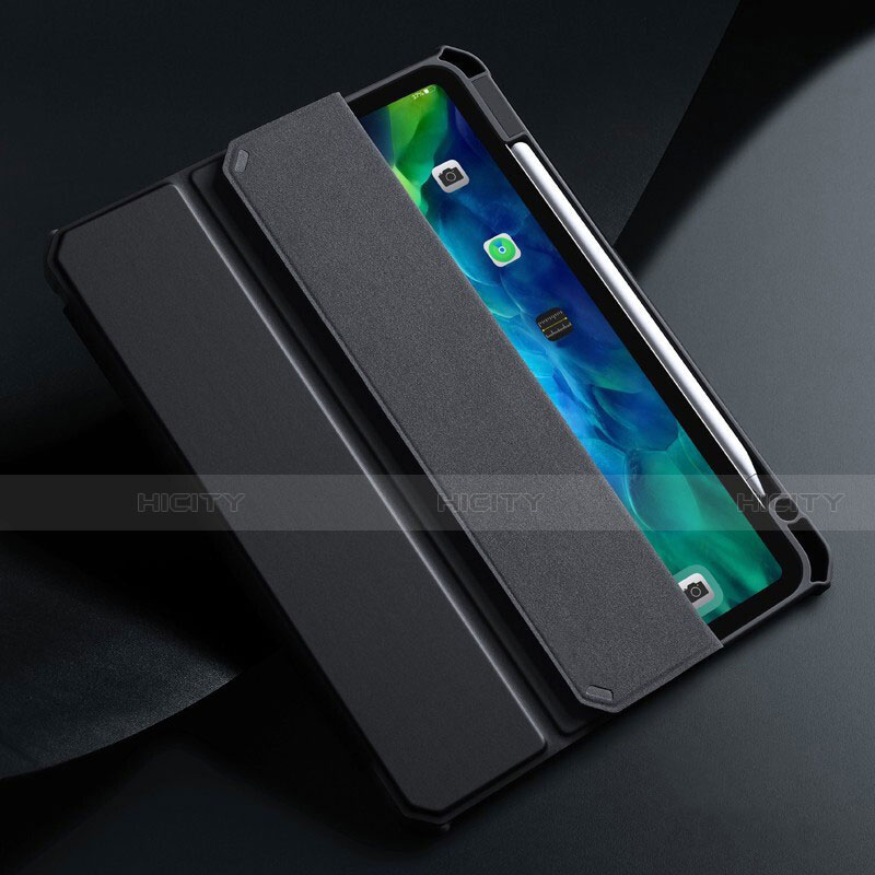 Funda de Cuero Cartera con Soporte Carcasa L01 para Apple iPad Air 10.9 (2020) Negro