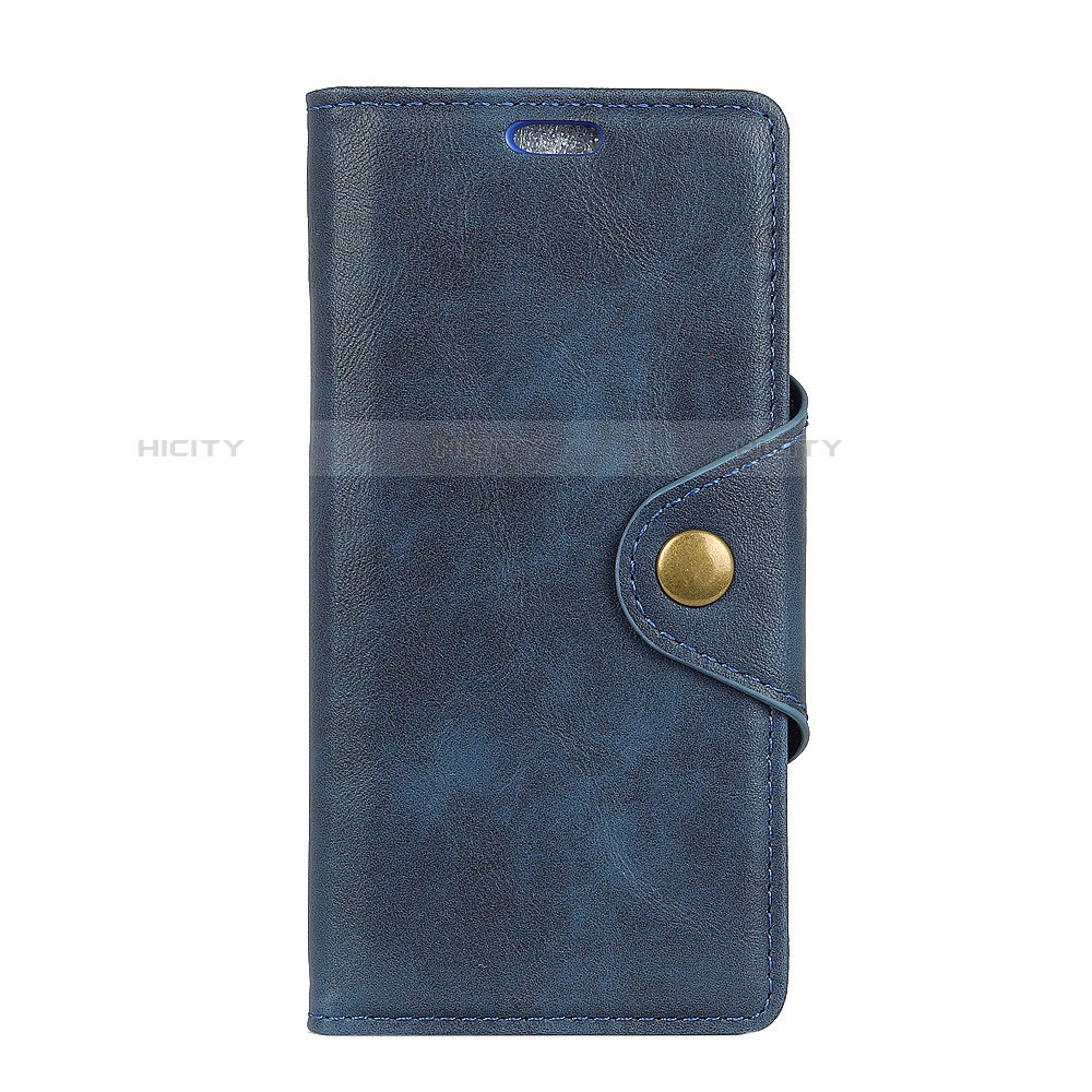 Funda de Cuero Cartera con Soporte Carcasa L01 para Asus ZenFone Live L1 ZA550KL Azul